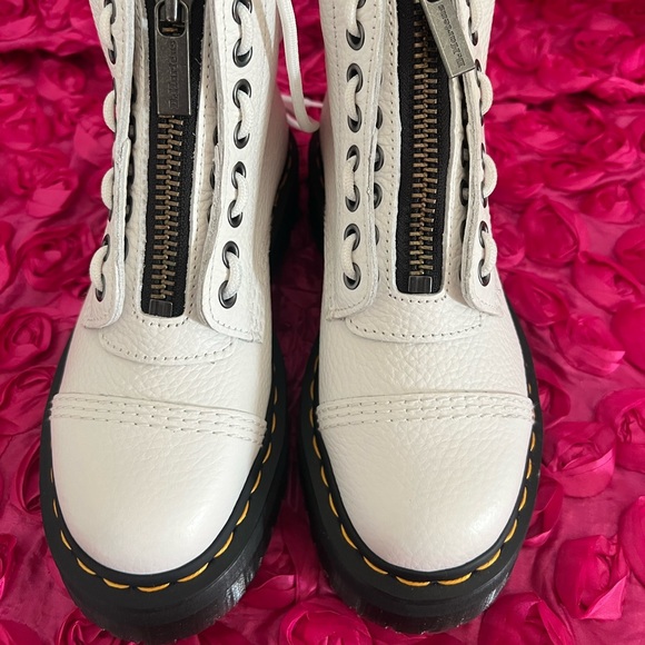 SINCLAIR MILLED NAPPA LEATHER PLATFORM BOOTS - Picture 7 of 13